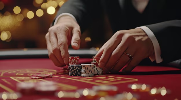 Live-dealer table interface on desktop